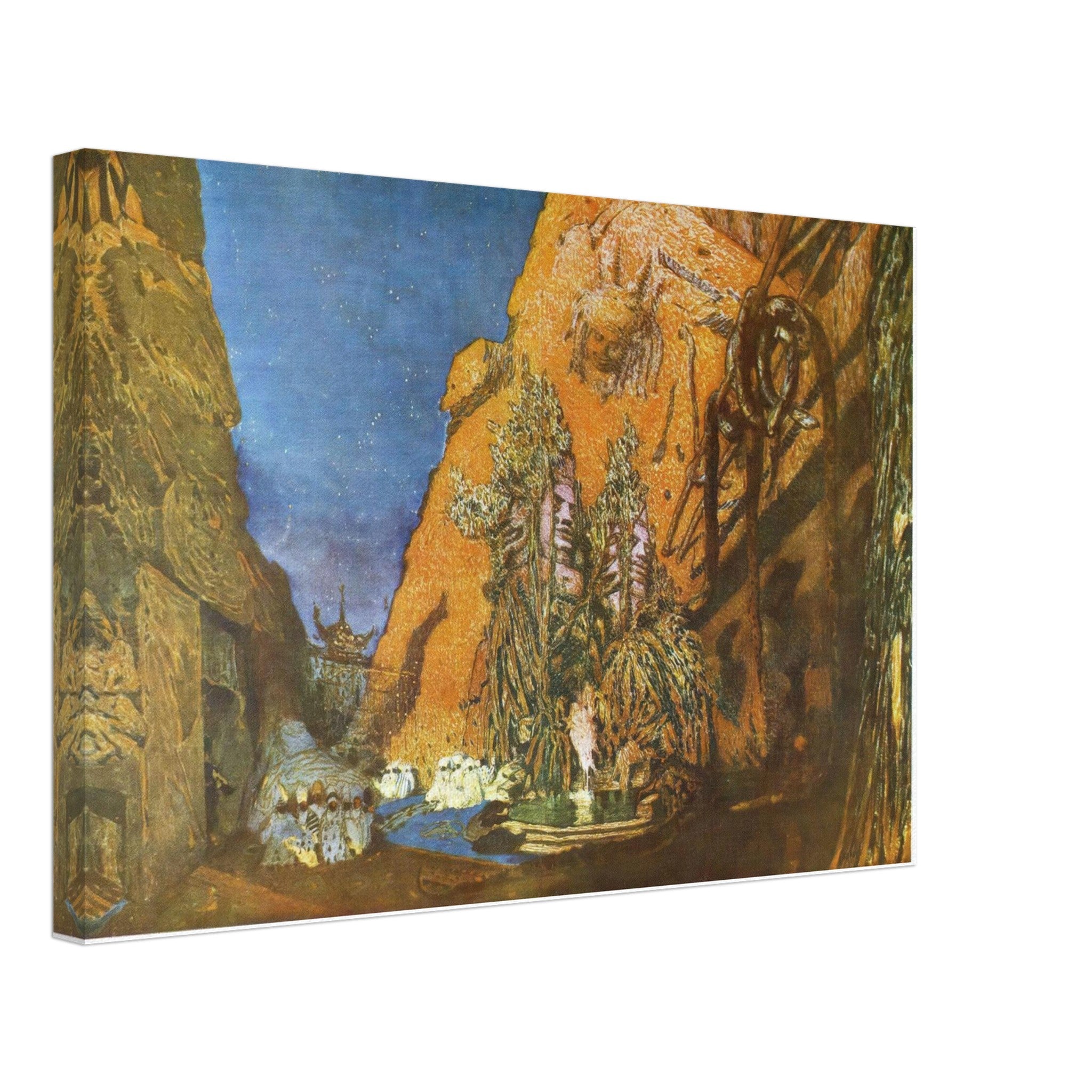 Le dieu bleu by Leon Bakst — Framed art print at Zephyeer