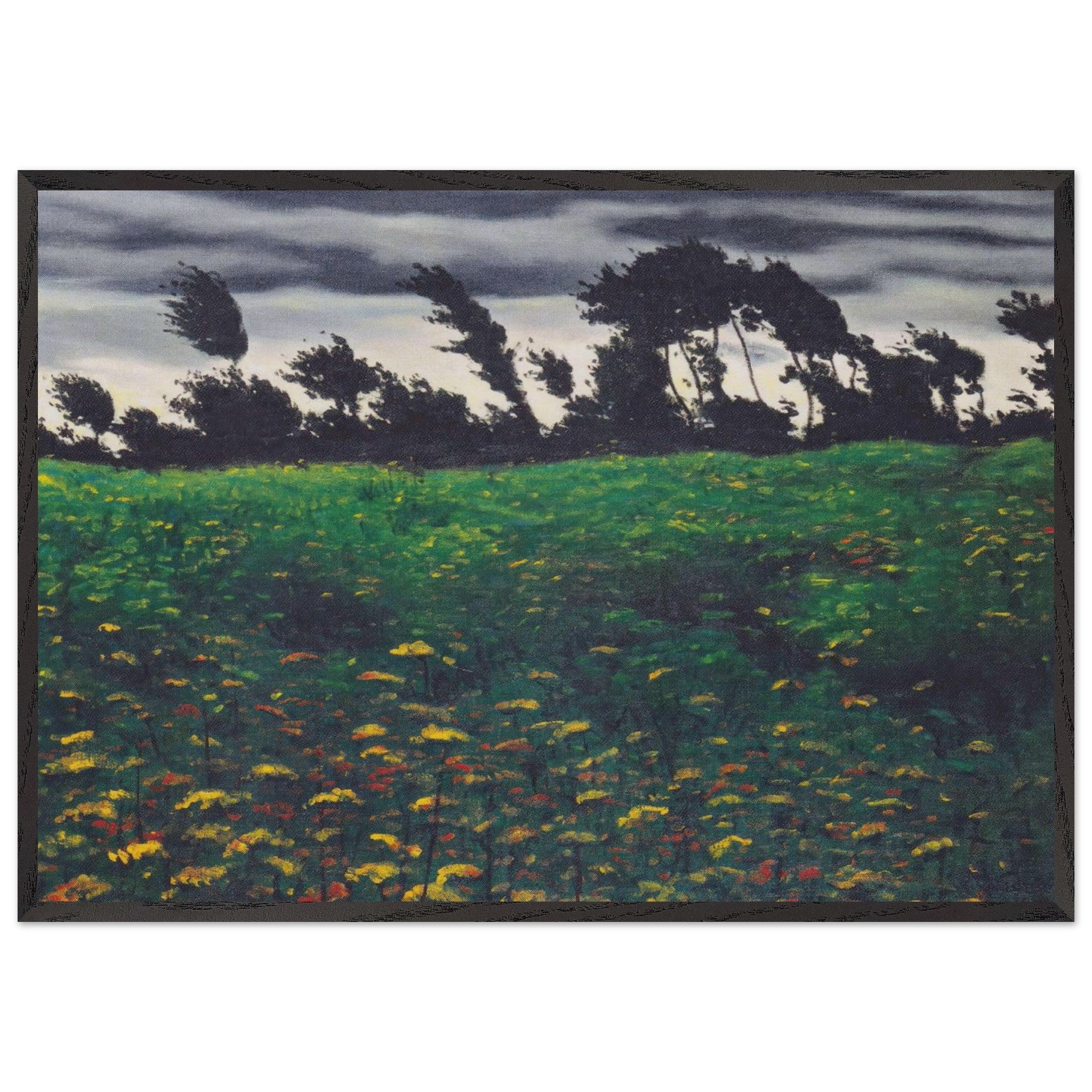 The blossoming field by Felix Vallotton — Framed art print at Zephyeer