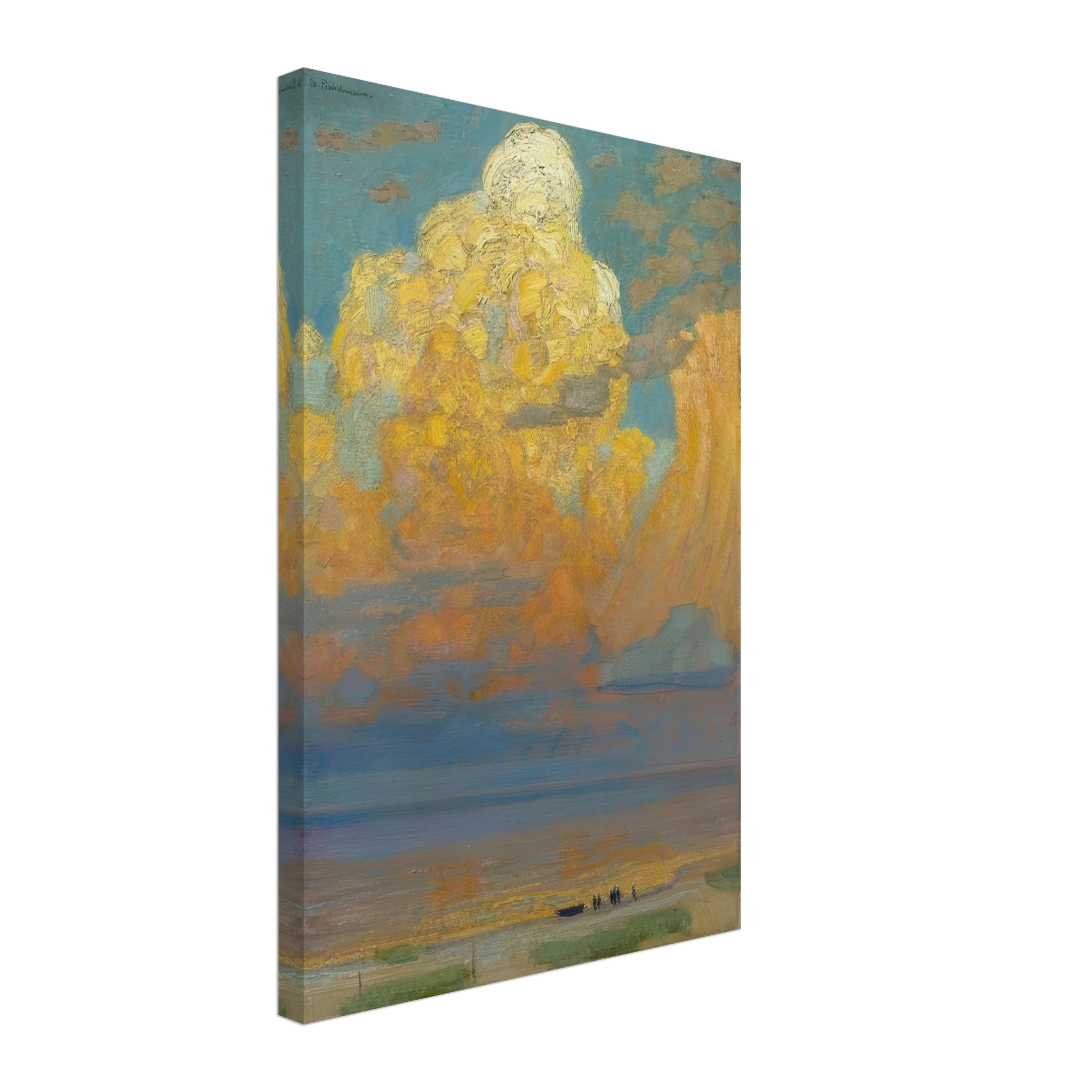 Evening clouds on the sea by Max Pietschmann — Framed art print at Zephyeer