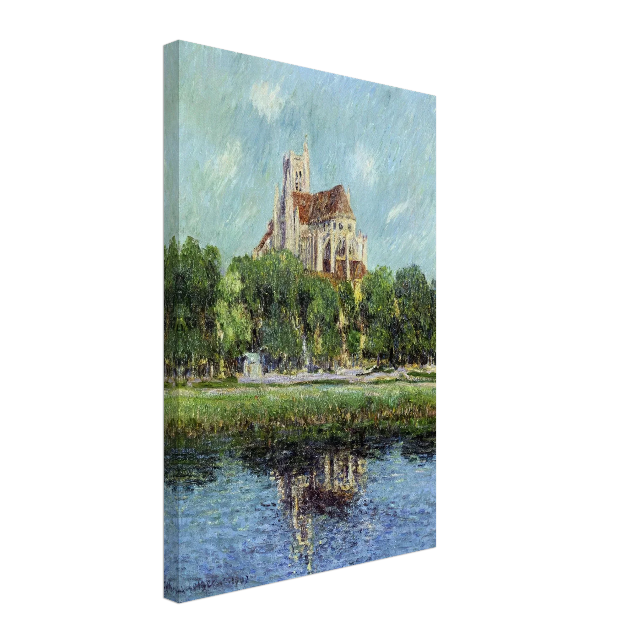 Auxerre Cathedral by Gustave Loiseau — Framed art print at Zephyeer