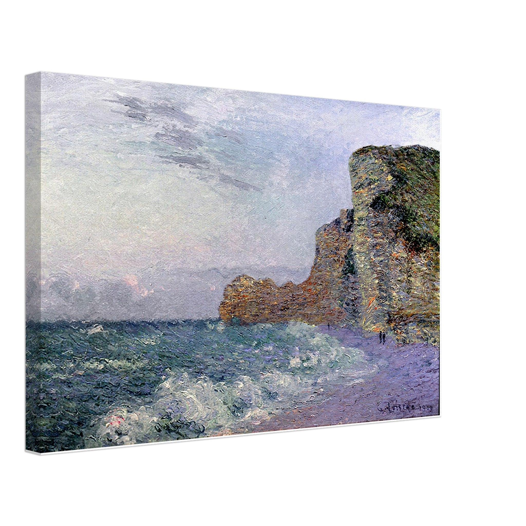 Cliffs in Normandy Evening by Gustave Loiseau — Framed art print at Zephyeer