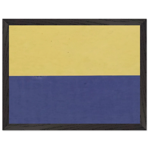 Yellow and Blue by Ellsworth Kelly — Framed art print at Zephyeer