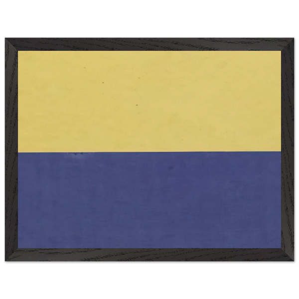 Yellow and Blue by Ellsworth Kelly — Framed art print at Zephyeer