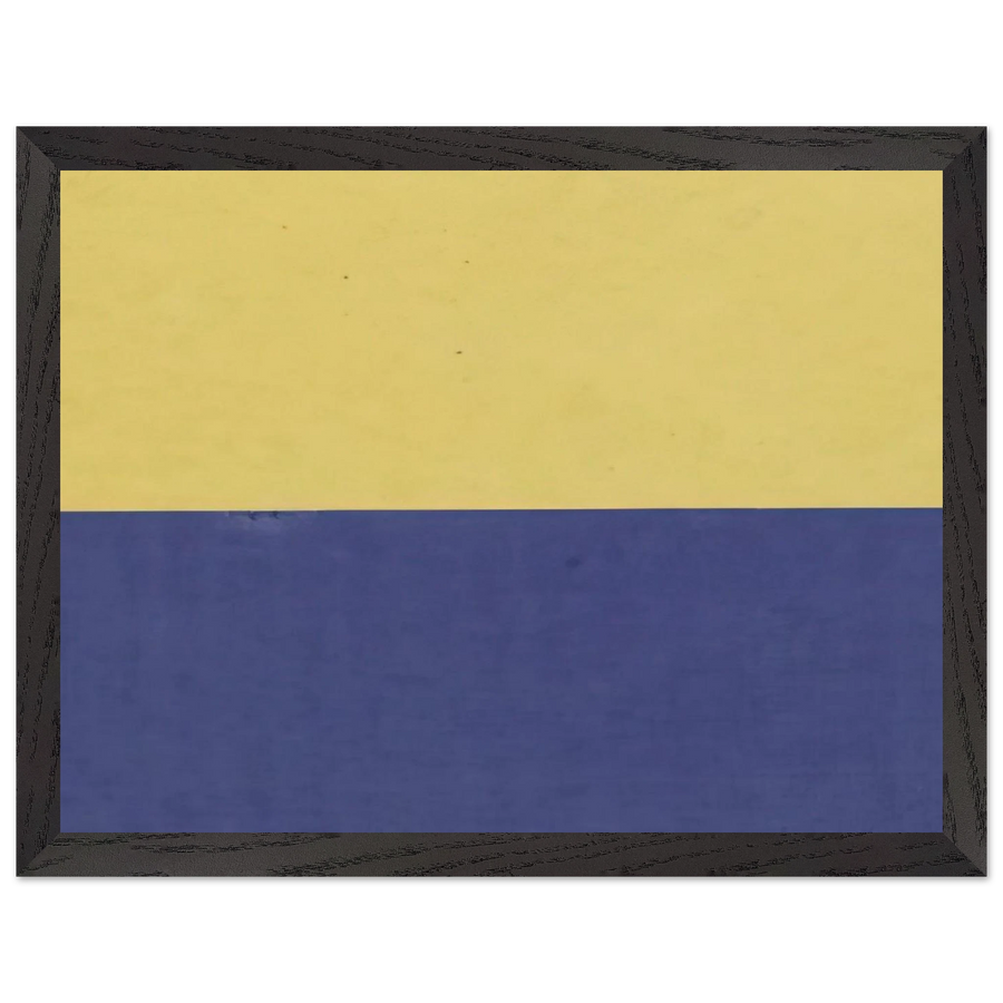 Yellow and Blue by Ellsworth Kelly — Framed art print at Zephyeer