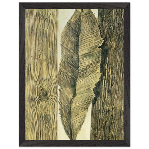 Leaf customs by Max Ernst — Framed art print at Zephyeer