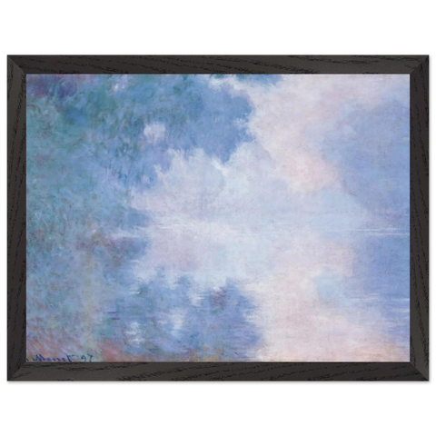 Morning on the Seine, Mist by Claude Monet — Framed art print at Zephyeer
