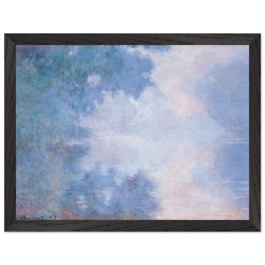 Morning on the Seine, Mist by Claude Monet — Framed art print at Zephyeer