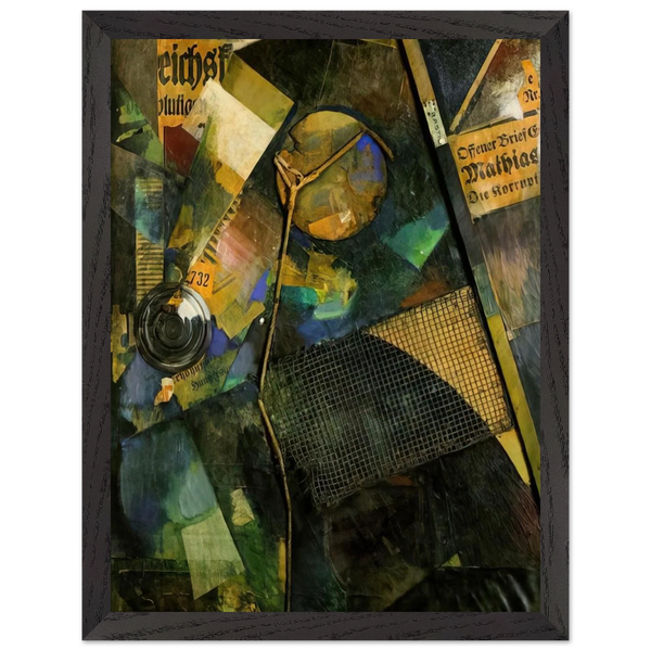 MERZ PICTURE 25A THE STAR PICTURE 1920 by Kurt Schwitters — Framed art print at Zephyeer