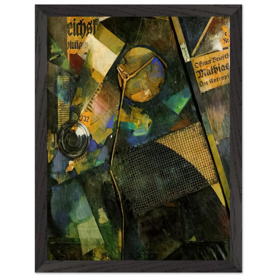 MERZ PICTURE 25A THE STAR PICTURE 1920 by Kurt Schwitters — Framed art print at Zephyeer