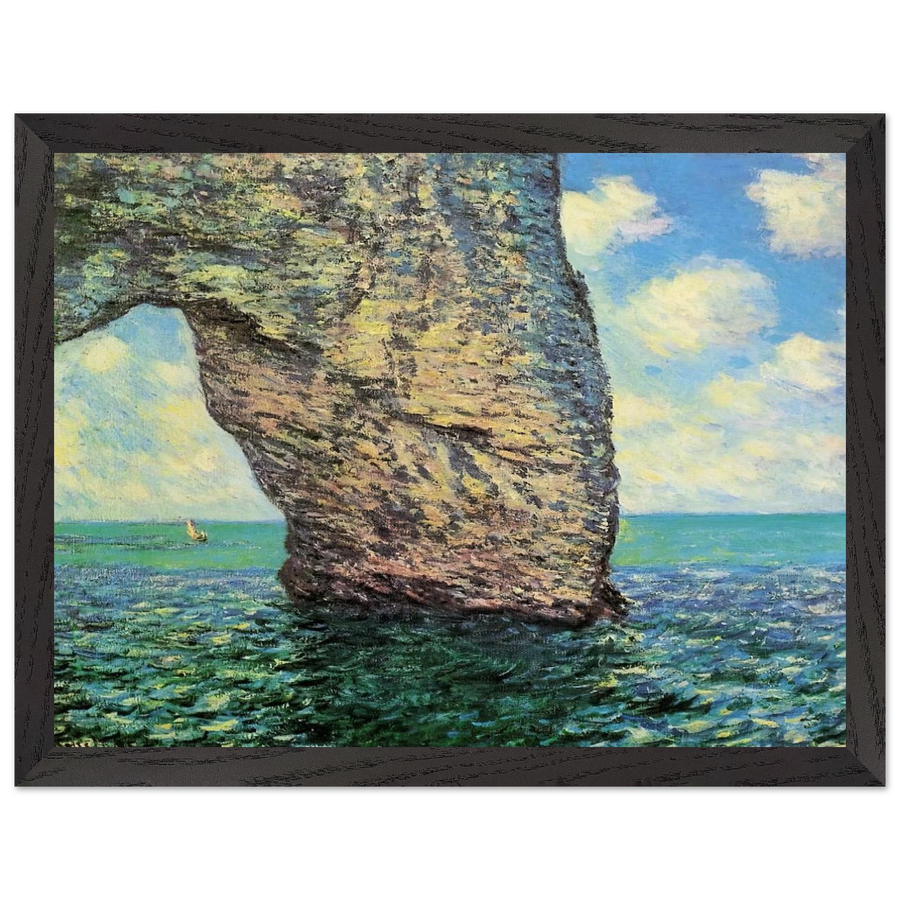 The Manneport at High Tide by Claude Monet — Framed art print at Zephyeer