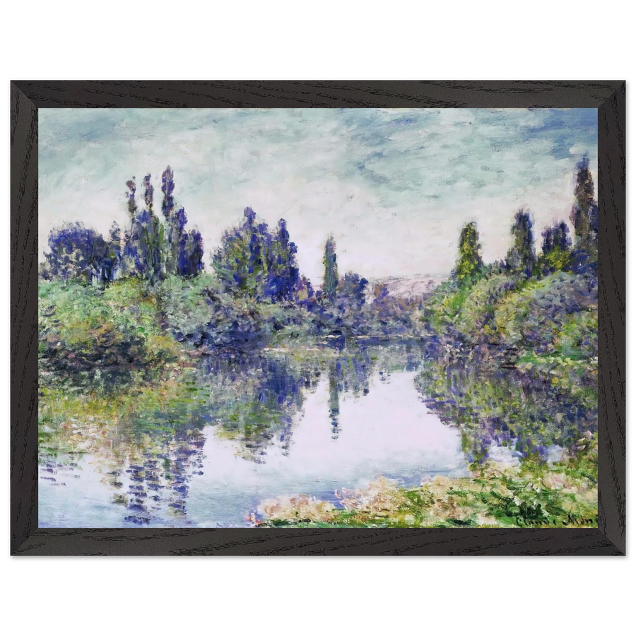 Morning on the Seine, near Vetheuil by Claude Monet — Framed art print at Zephyeer