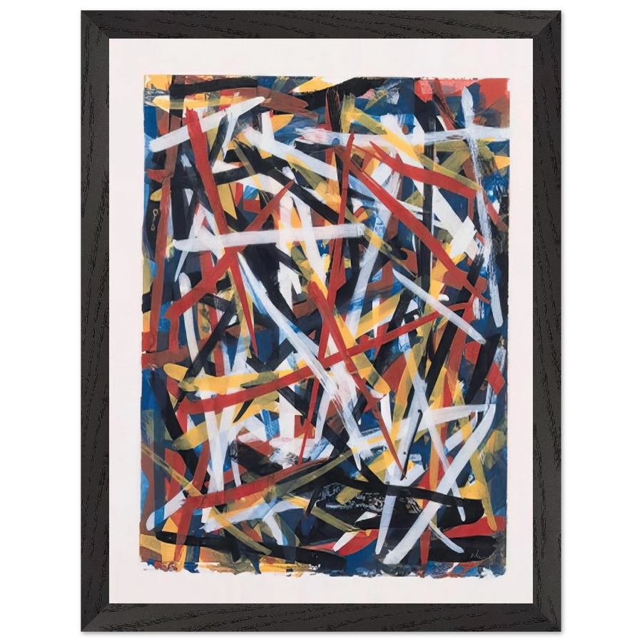 Brushstrokes by Sol LeWitt — Framed art print at Zephyeer
