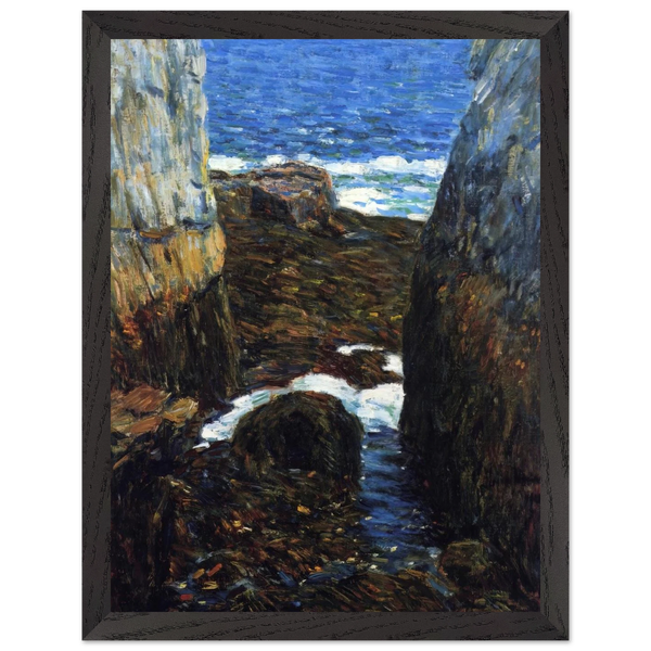 The North Gorge, Appledore, Isles of Shoals by Childe Hassam — Framed art print at Zephyeer