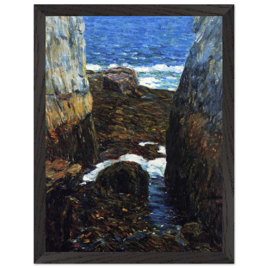 The North Gorge, Appledore, Isles of Shoals by Childe Hassam — Framed art print at Zephyeer