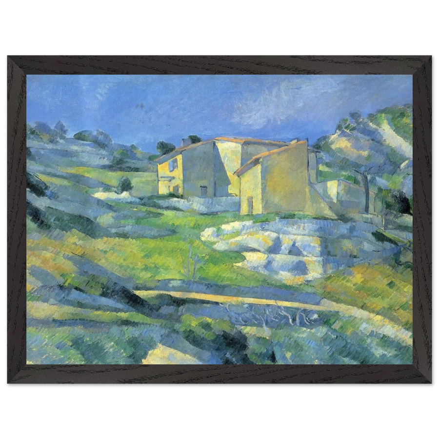 Houses at the L'Estaque by Paul Cézanne — Framed art print at Zephyeer