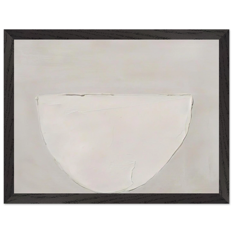 Bowl White on Grey - 1962 by William Scott — Framed art print at Zephyeer