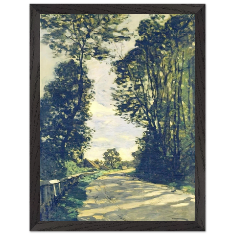 Road to the Saint-Simeon Farm by Claude Monet — Framed art print at Zephyeer
