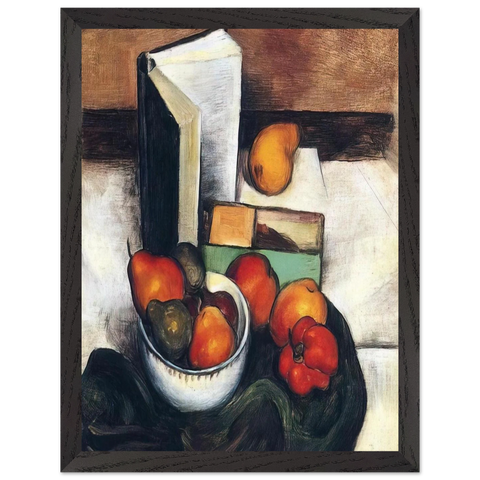 STILL LIFE WITH FRUIT AND VEGETABLES by Thomas Hart Benton — Framed art print at Zephyeer
