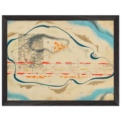 Cosmic Map - 1930 by Bruno Munari — Framed art print at Zephyeer