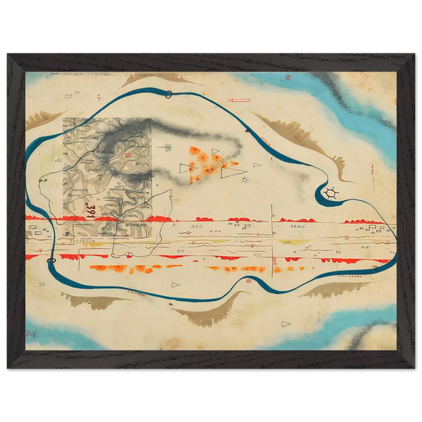 Cosmic Map - 1930 by Bruno Munari — Framed art print at Zephyeer