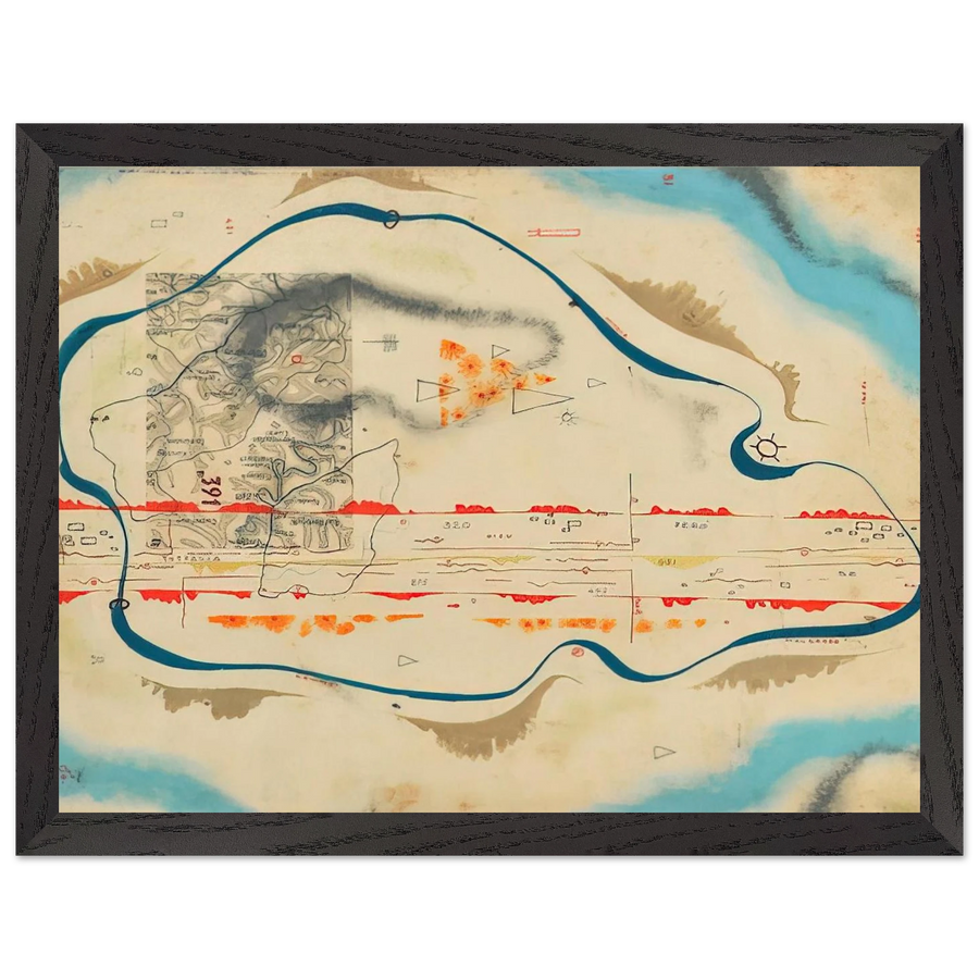 Cosmic Map - 1930 by Bruno Munari — Framed art print at Zephyeer