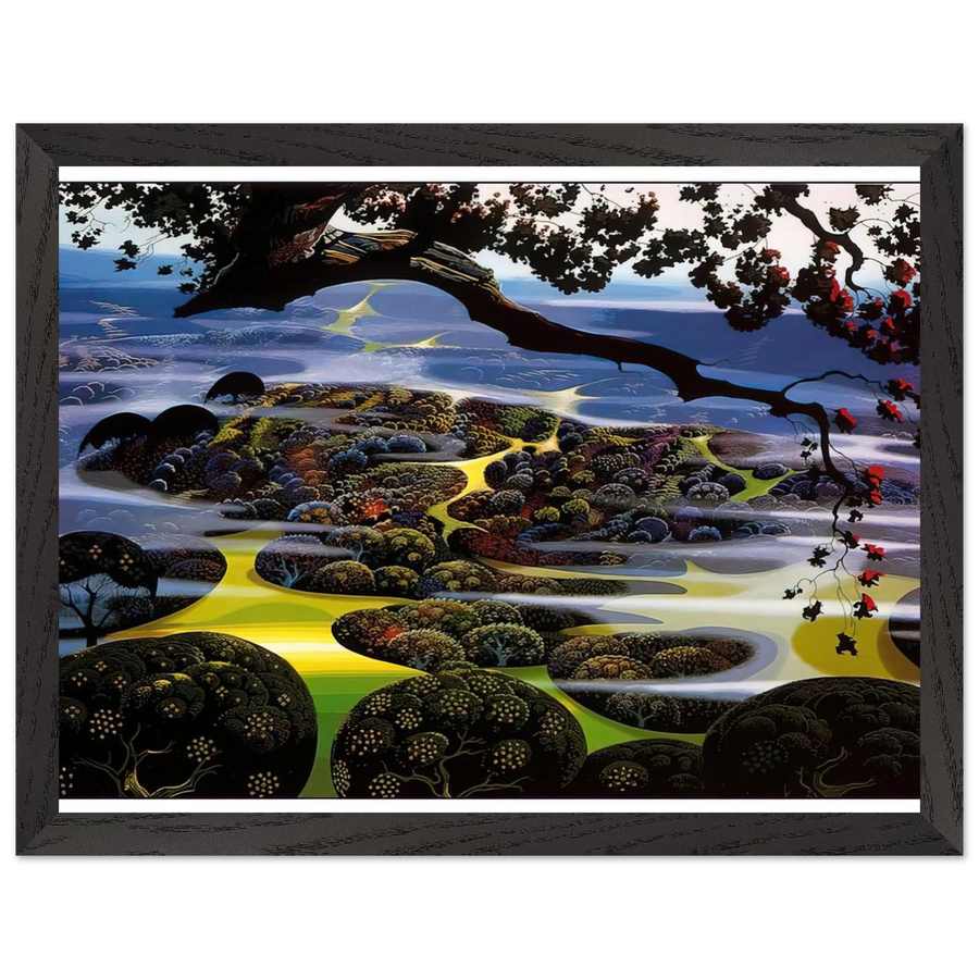Mystic Mountain by Eyvind Earle — Framed art print at Zephyeer