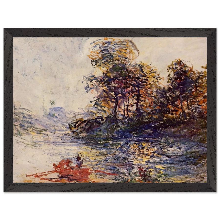 The River by Claude Monet — Framed art print at Zephyeer