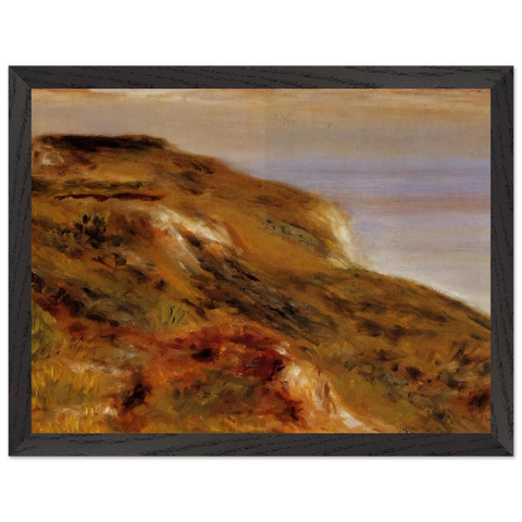 The Varangeville Church and the Cliffs by Pierre-Auguste Renoir — Framed art print at Zephyeer