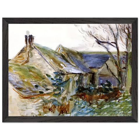 Cottage at Fairford, Gloucestershire by John Singer Sargent — Framed art print at Zephyeer