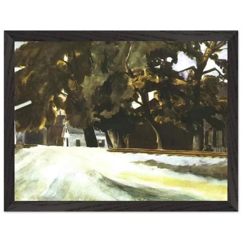 Railroad Crossing by Edward Hopper — Framed art print at Zephyeer