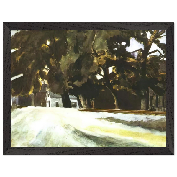 Railroad Crossing by Edward Hopper — Framed art print at Zephyeer