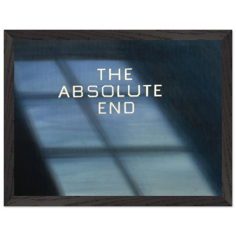 THE ABSOLUTE END 1982 by Edward Ruscha — Framed art print at Zephyeer