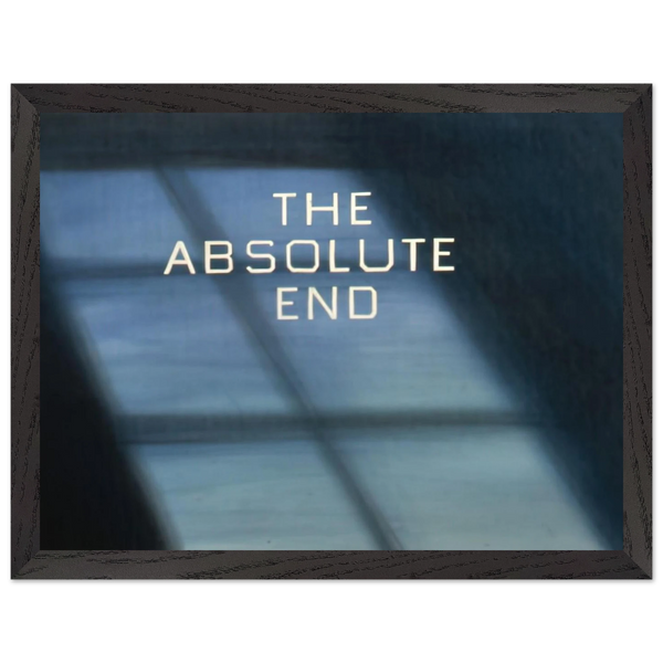 THE ABSOLUTE END 1982 by Edward Ruscha — Framed art print at Zephyeer