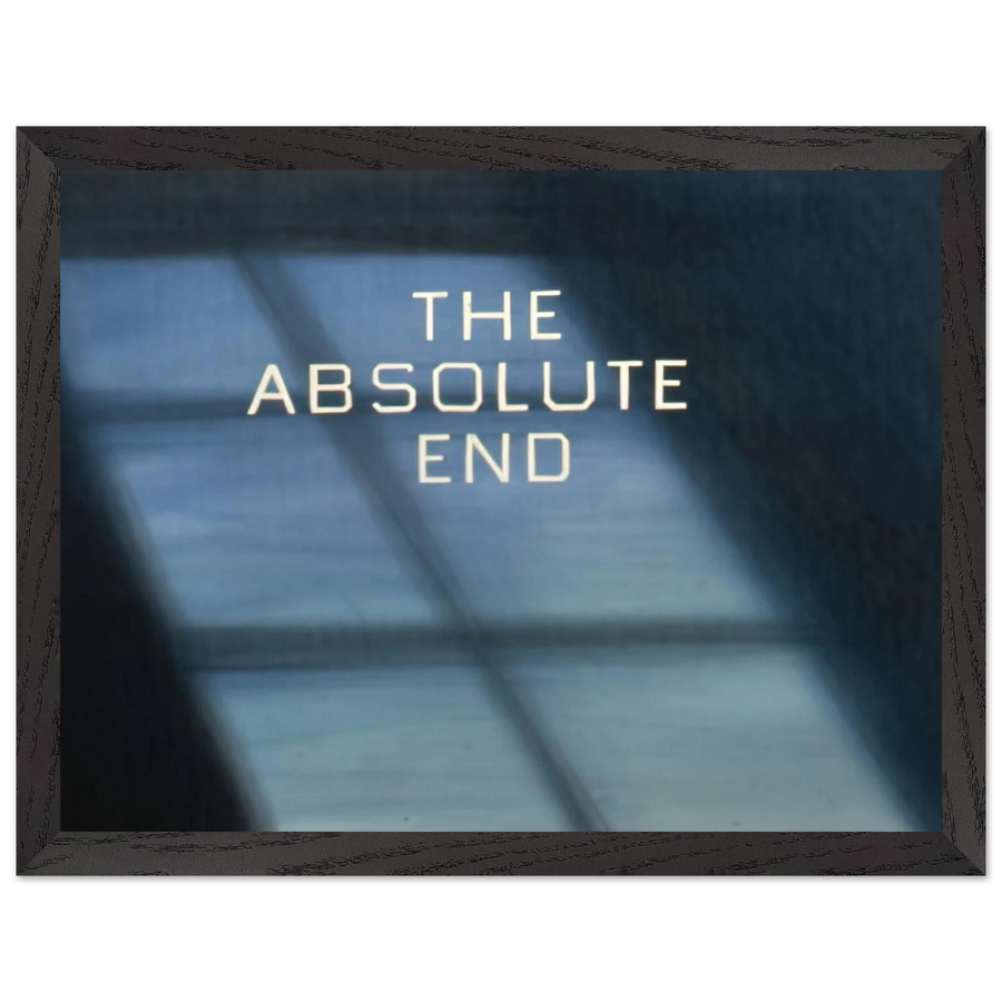 THE ABSOLUTE END 1982 by Edward Ruscha — Framed art print at Zephyeer