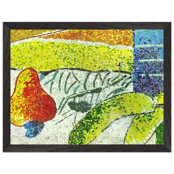 Caju e Bananas - Naïve Art Primitivism by Aldemir Martins — Framed art print at Zephyeer