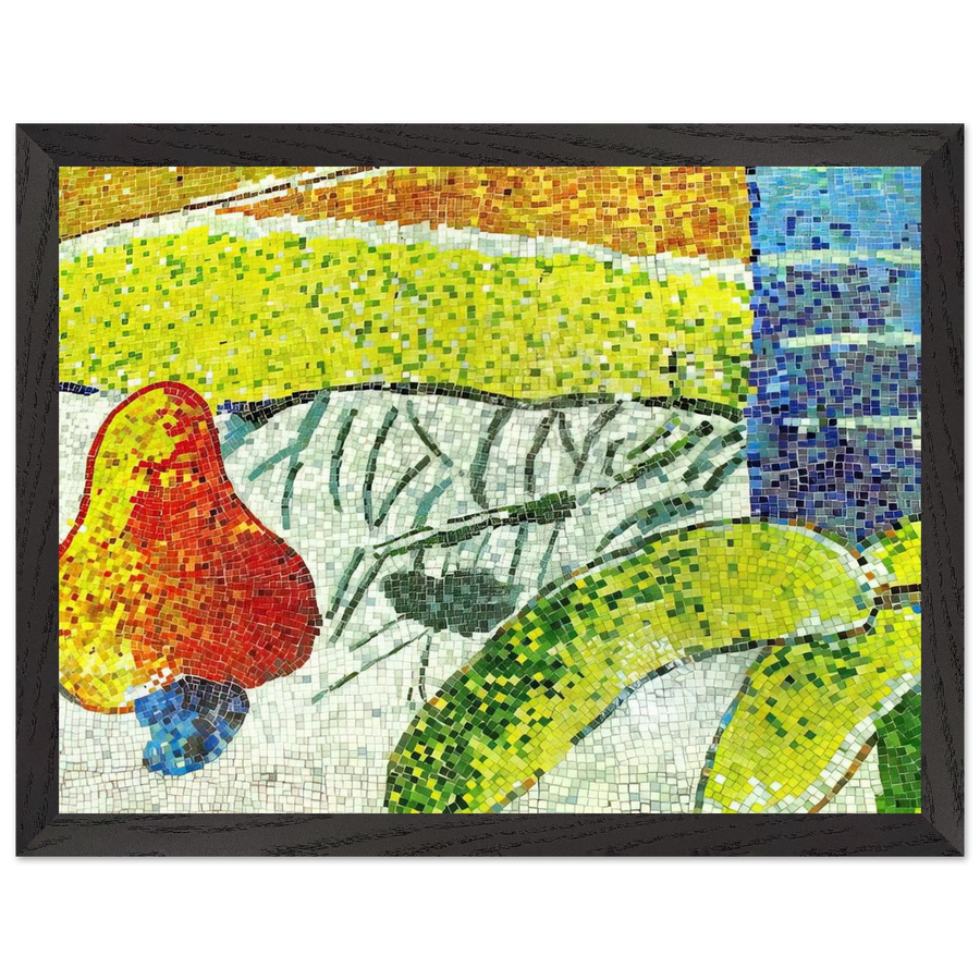 Caju e Bananas - Naïve Art Primitivism by Aldemir Martins — Framed art print at Zephyeer