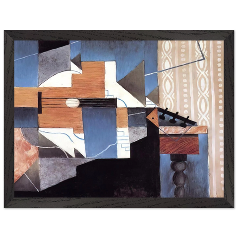 GUITAR ON THE TABLE 1913 by Juan Gris — Framed art print at Zephyeer