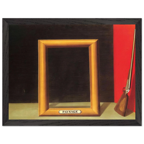 THE DELIGHTS OF LANDSCAPE 1928 by Rene Magritte — Framed art print at Zephyeer