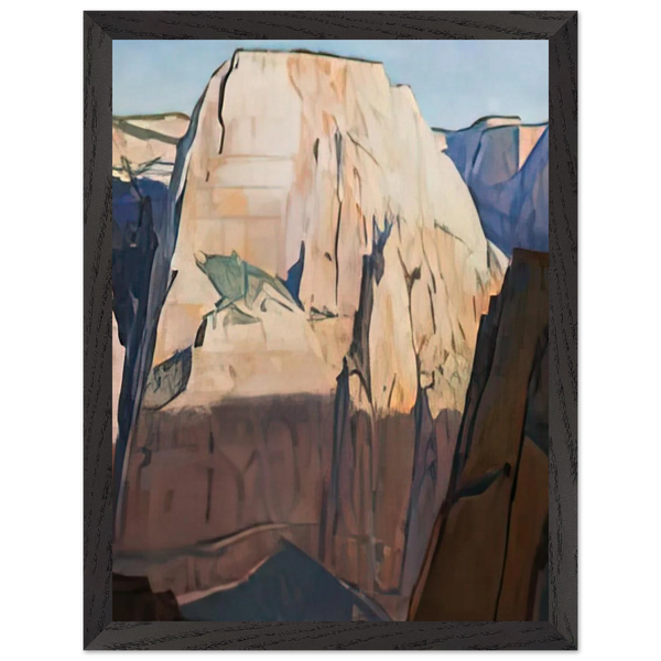 GREAT WHITE THRONE ZION CANYON UTAH 1933 by Maynard Dixon — Framed art print at Zephyeer