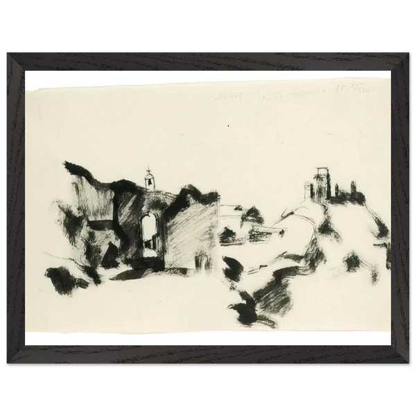 Assisi 35, marzo - 1935 by Julius Bissier — Framed art print at Zephyeer