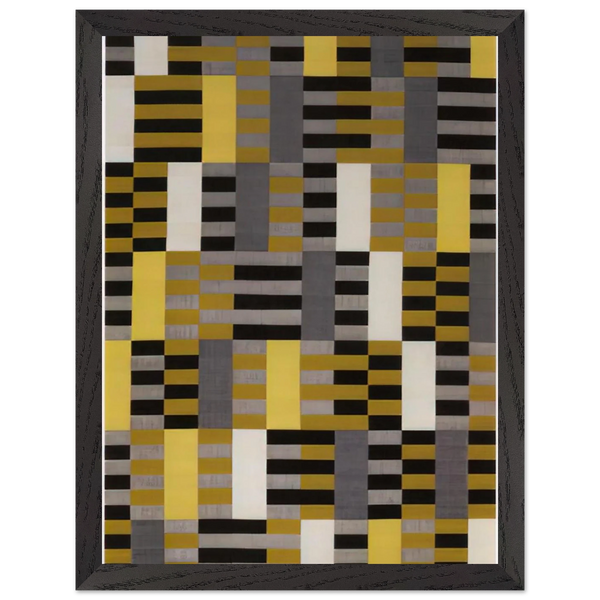 BLACK WHITE YELLOW 1926 by Anni Albers — Framed art print at Zephyeer
