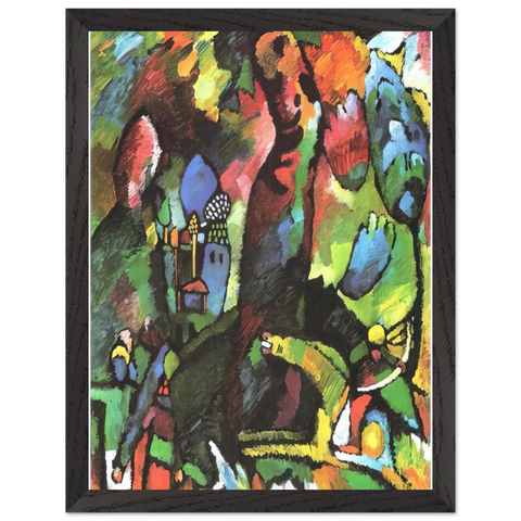PICTURE WITH ARCHER 1909 by Wassily Kandinsky — Framed art print at Zephyeer
