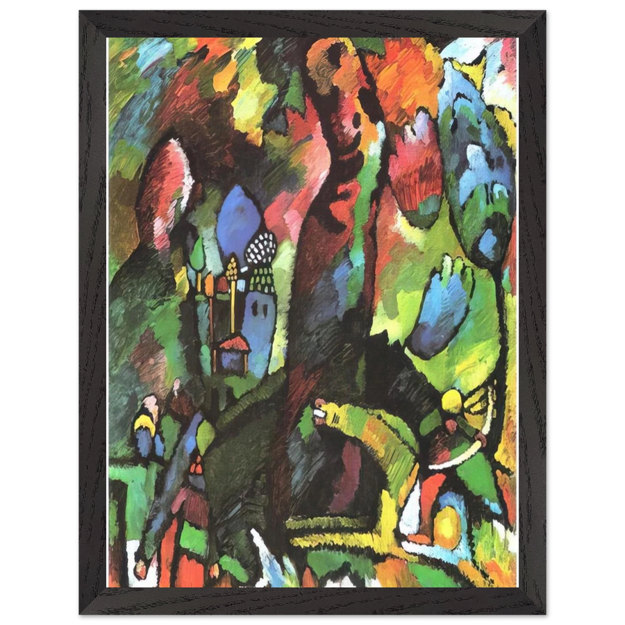 PICTURE WITH ARCHER 1909 by Wassily Kandinsky — Framed art print at Zephyeer