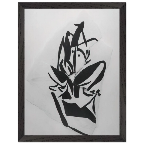 Torn-Up Woodcut by Jean Arp — Framed art print at Zephyeer
