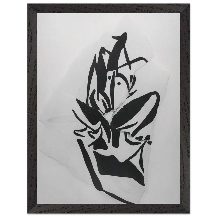 Torn-Up Woodcut by Jean Arp — Framed art print at Zephyeer
