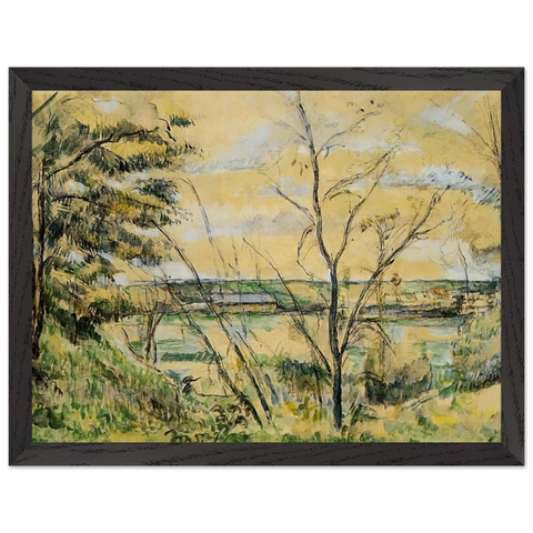 The Oise Valley by Paul Cézanne — Framed art print at Zephyeer