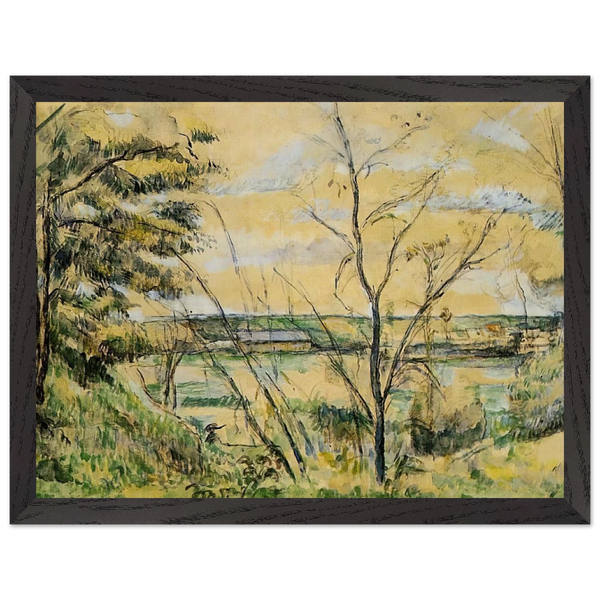 The Oise Valley by Paul Cézanne — Framed art print at Zephyeer