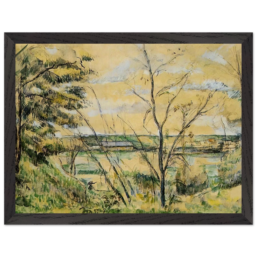 The Oise Valley by Paul Cézanne — Framed art print at Zephyeer