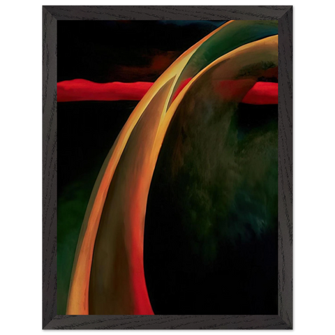 Red and Orange Streak by Georgia O'Keeffe — Framed art print at Zephyeer
