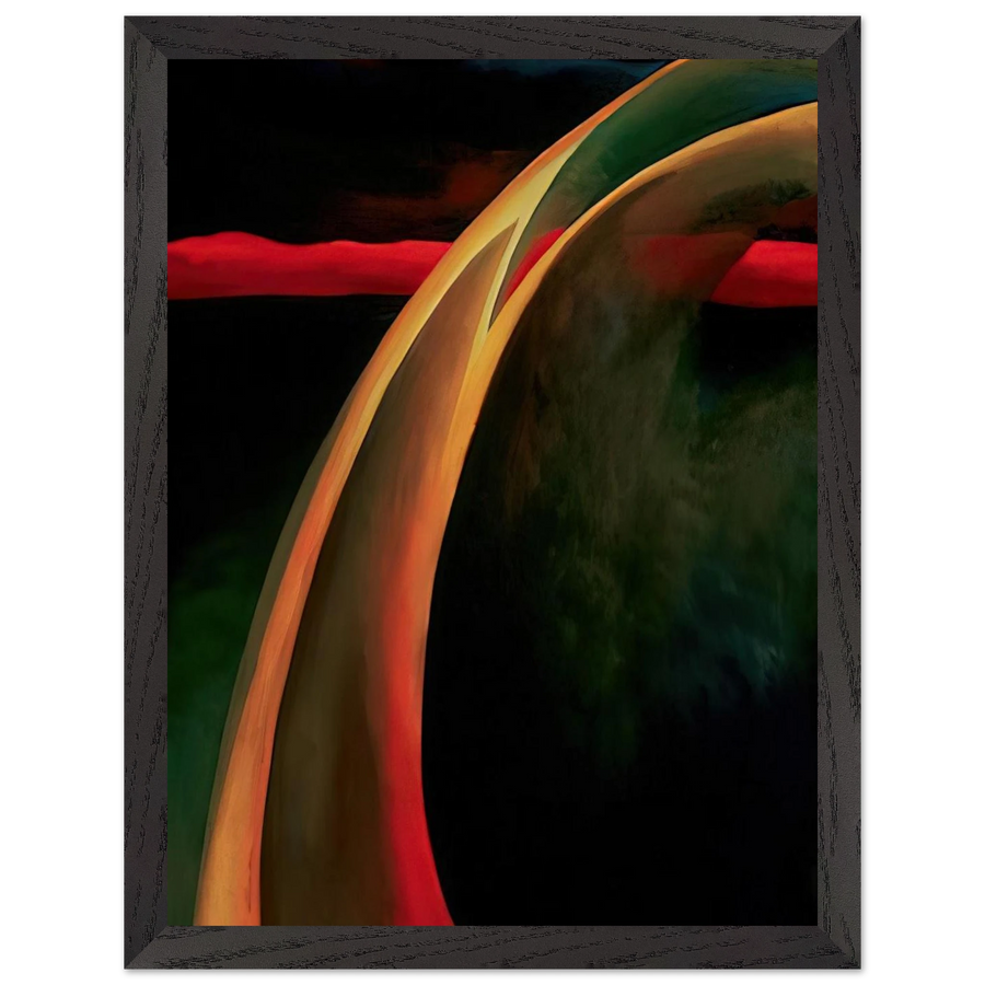Red and Orange Streak by Georgia O'Keeffe — Framed art print at Zephyeer